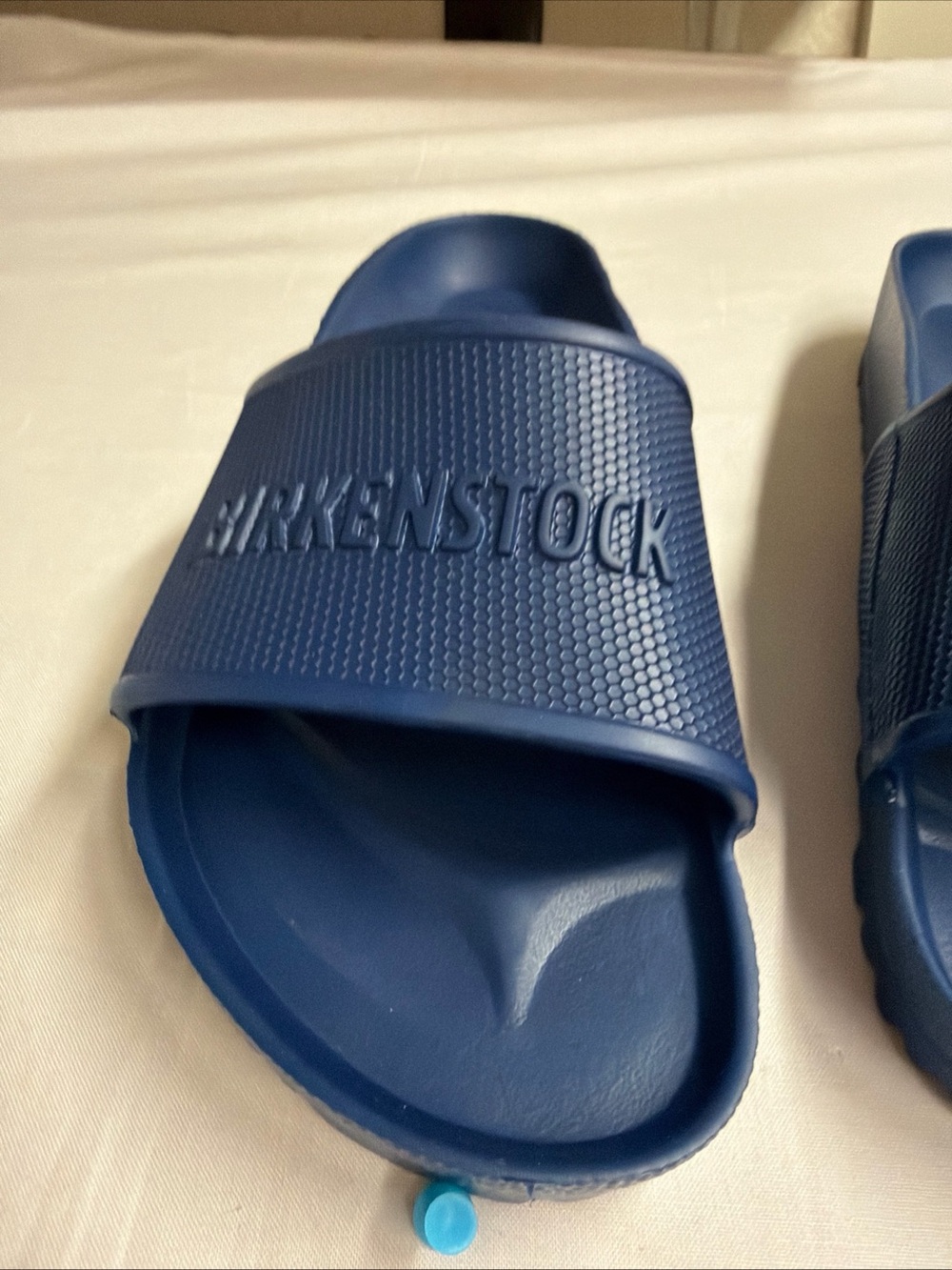 Birkenstock Navy Blue EVA Slide Sandals - Men's